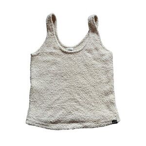 Cream fluffy Victoria’s Secret tank top